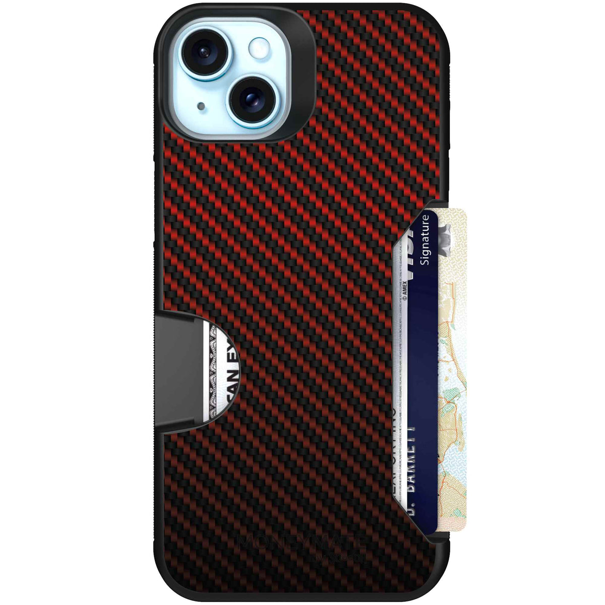 Red Carbon Fiber | website | iPhone 15 Plus | Case