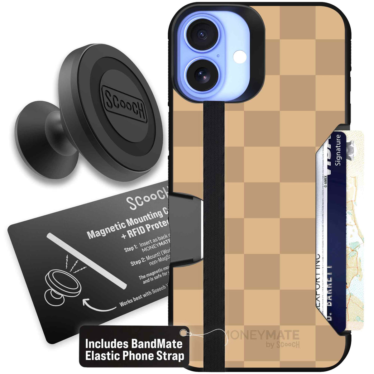 Checkered Beige | website | iPhone 16 Plus | Starter Bundle