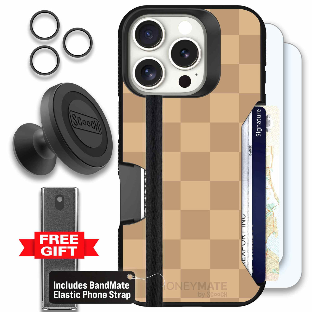 Checkered Beige | website | iPhone 16 Pro | Defender Bundle