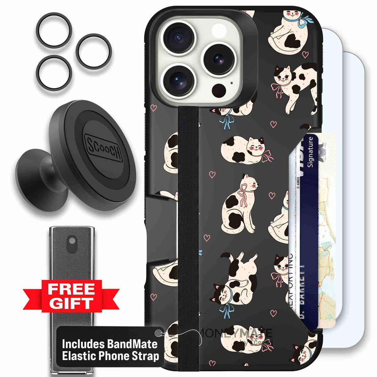 Bow Kitties | website | iPhone 16 Pro Max | Defender Bundle