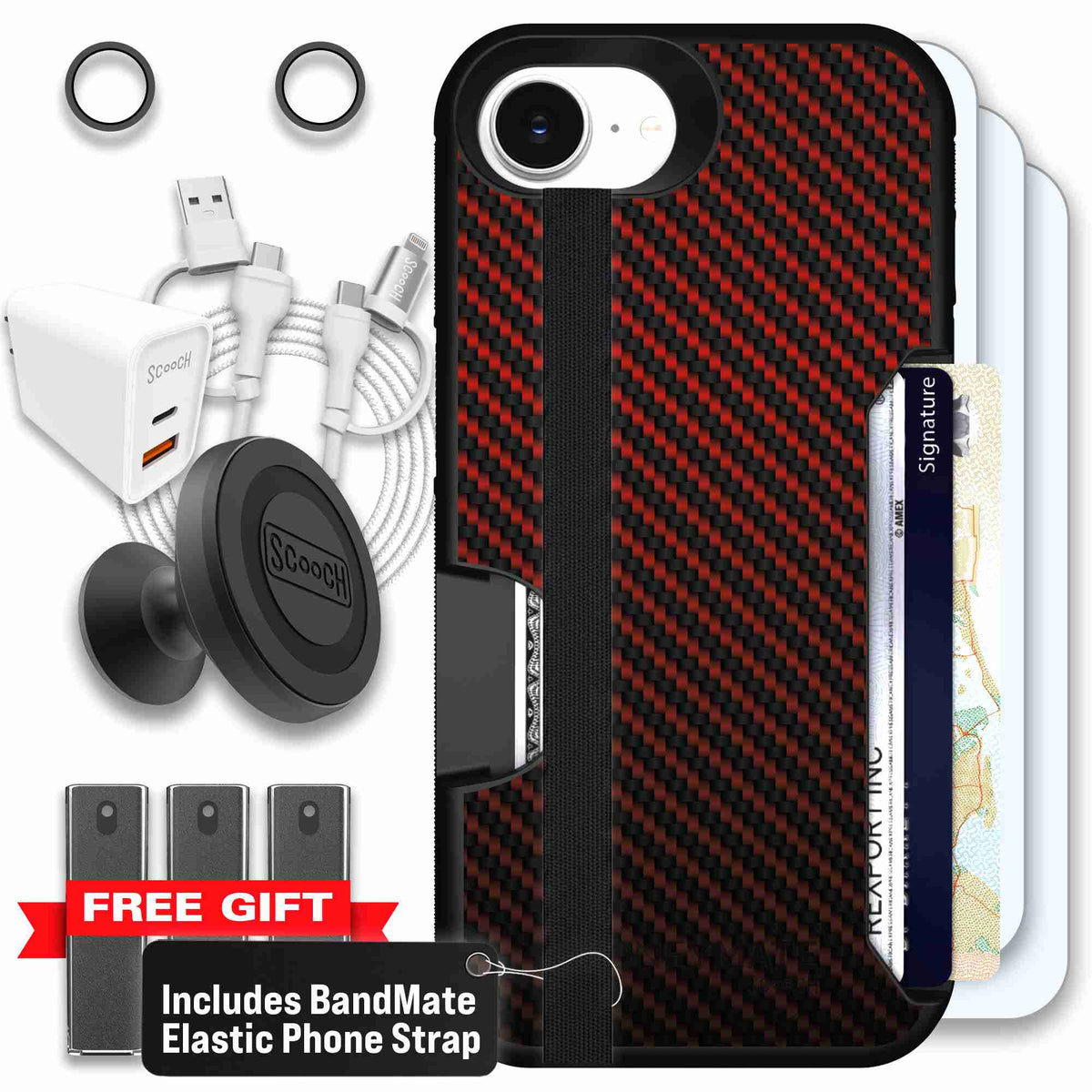 Red Carbon Fiber | website | iPhone 17e | Ultimate Bundle