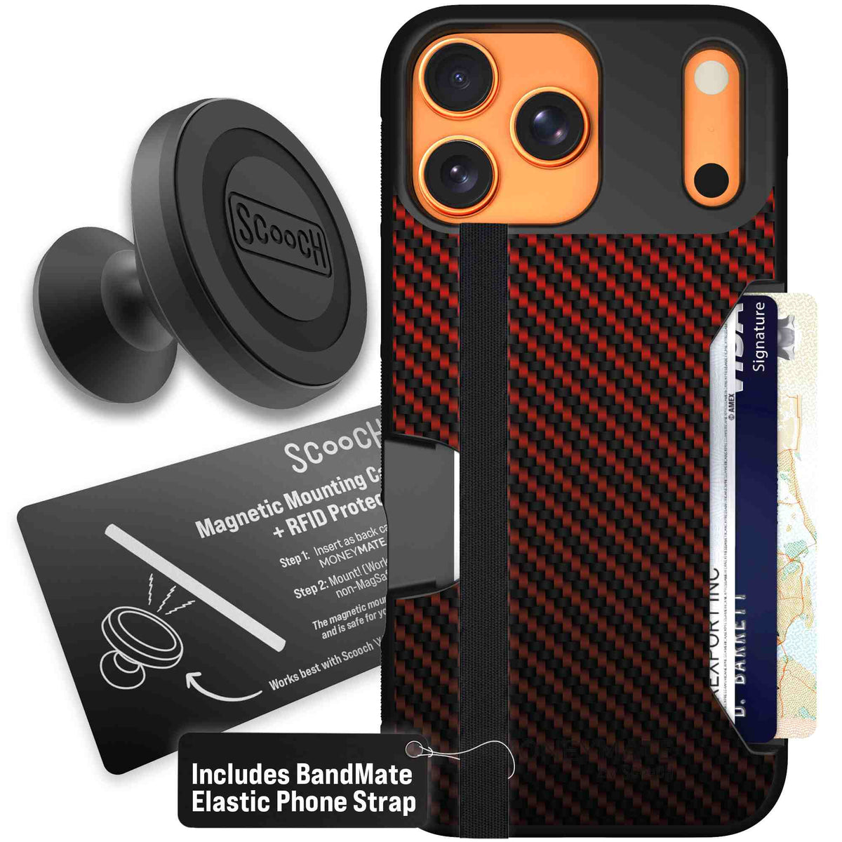 Red Carbon Fiber | website | iPhone 17 Pro Max | Starter Bundle