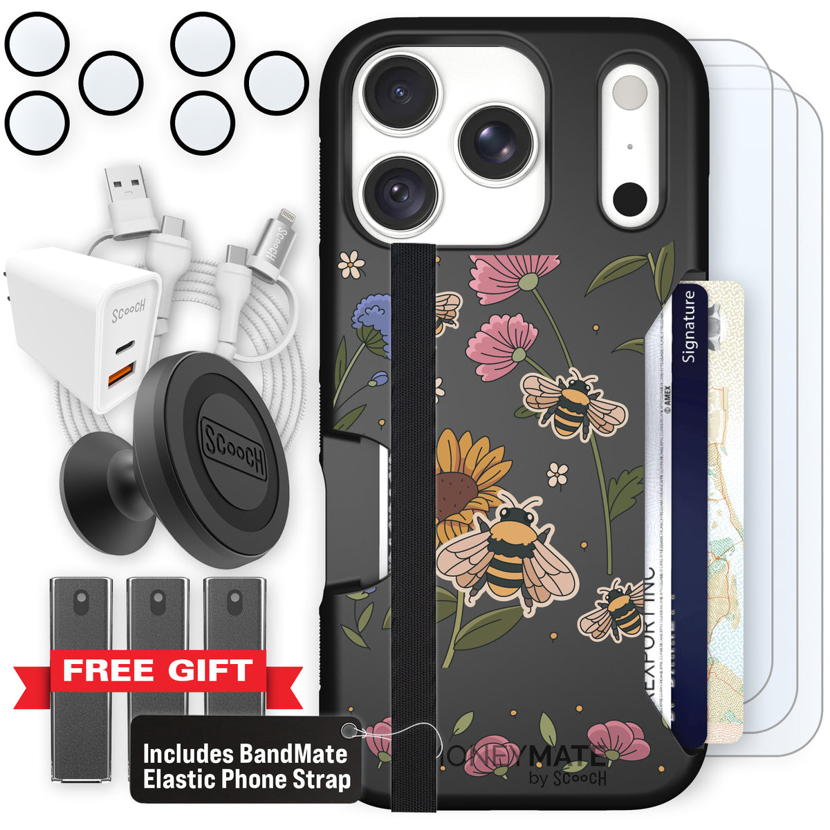 Moneymate Bee Happy for iPhone 18 Pro — Ultimate Bundle