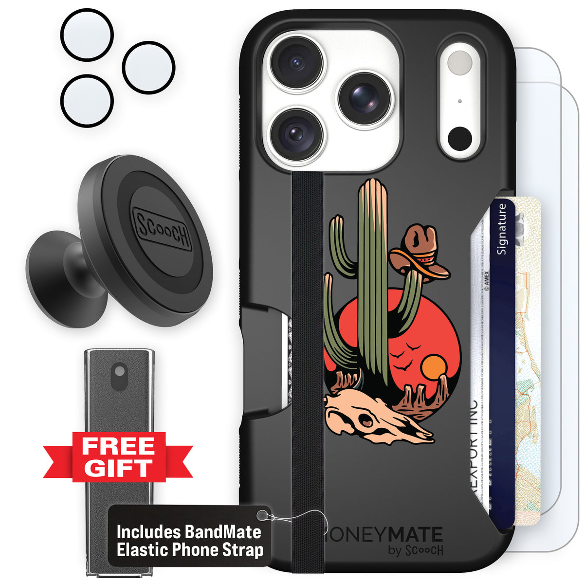 Moneymate Cactus Flash for iPhone 18 Pro — Defender Bundle
