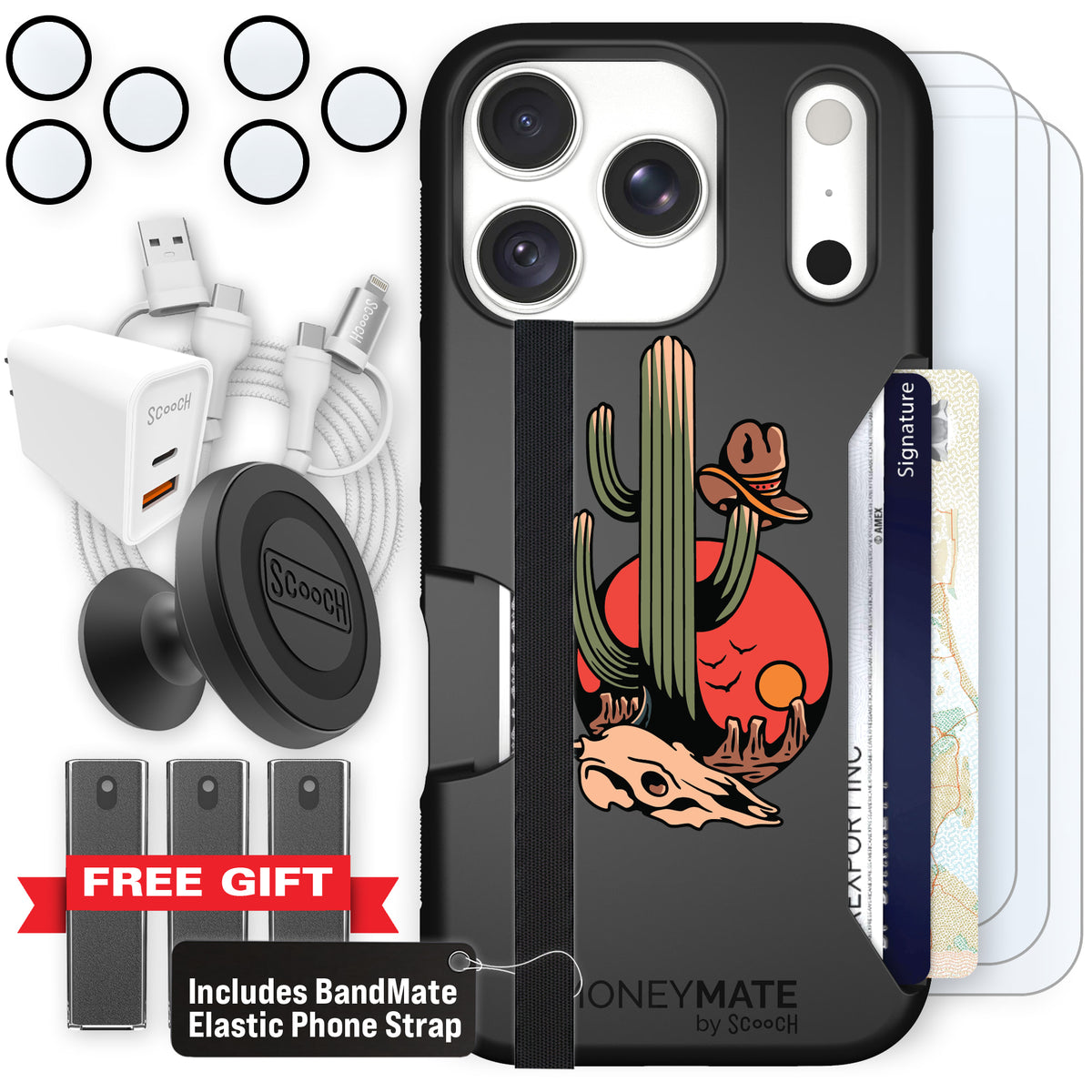 Moneymate Cactus Flash for iPhone 18 Pro — Ultimate Bundle