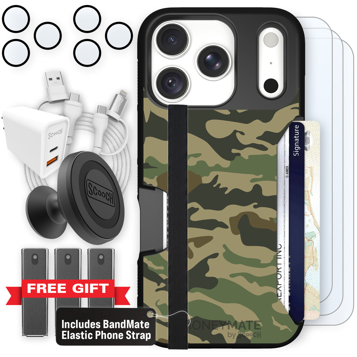 Moneymate Classic Camo for iPhone 18 Pro — Ultimate Bundle