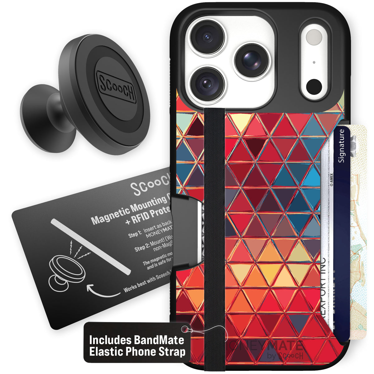 Moneymate Festive Glass for iPhone 18 Pro — Starter Bundle
