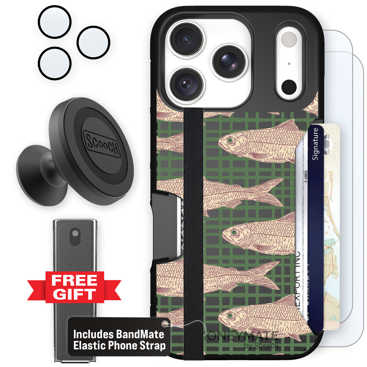 Moneymate Fresh Catch for iPhone 18 Pro — Defender Bundle