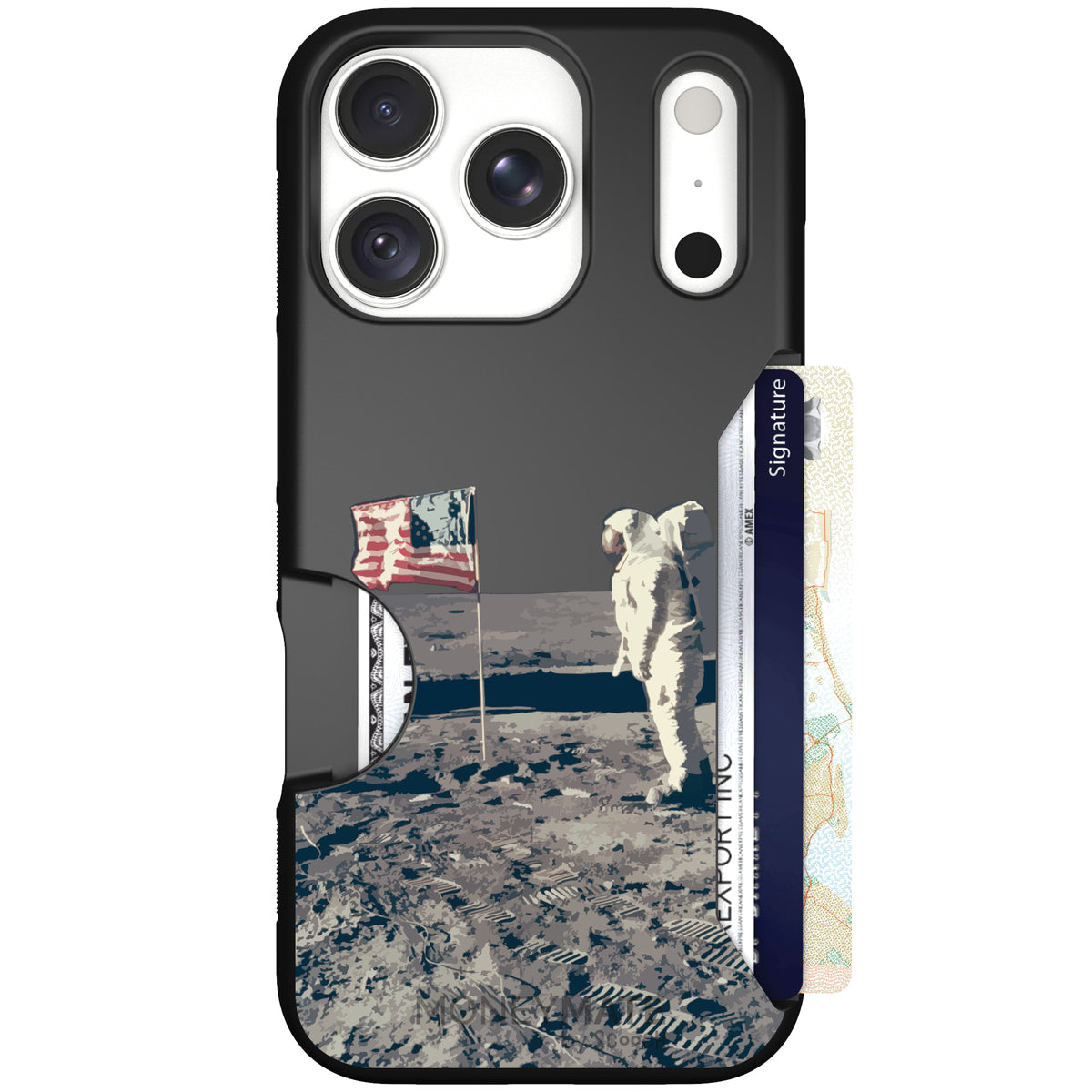 Moneymate Lunar Landing for iPhone 18 Pro — case