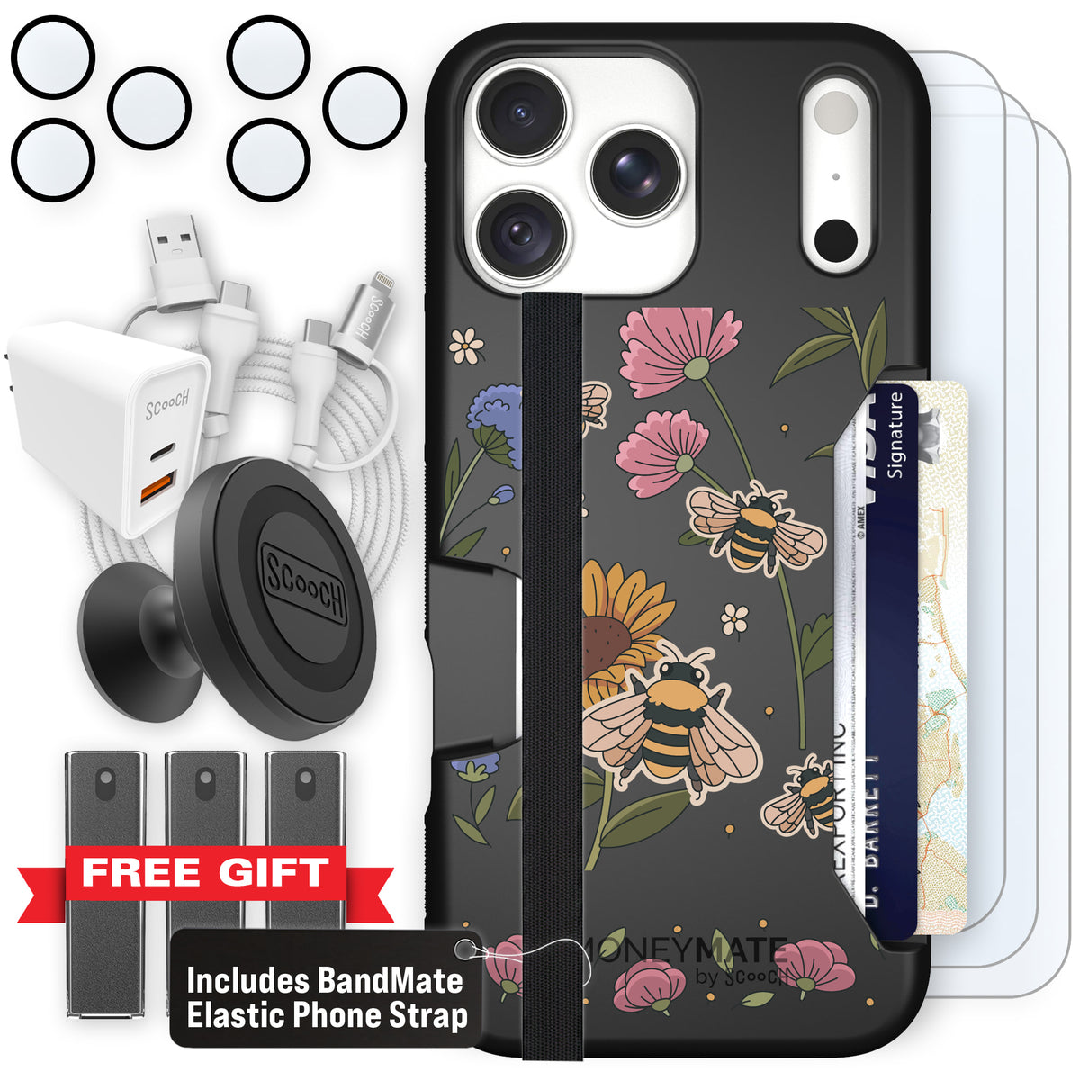 Moneymate Bee Happy for iPhone 18 Pro Max — Ultimate Bundle