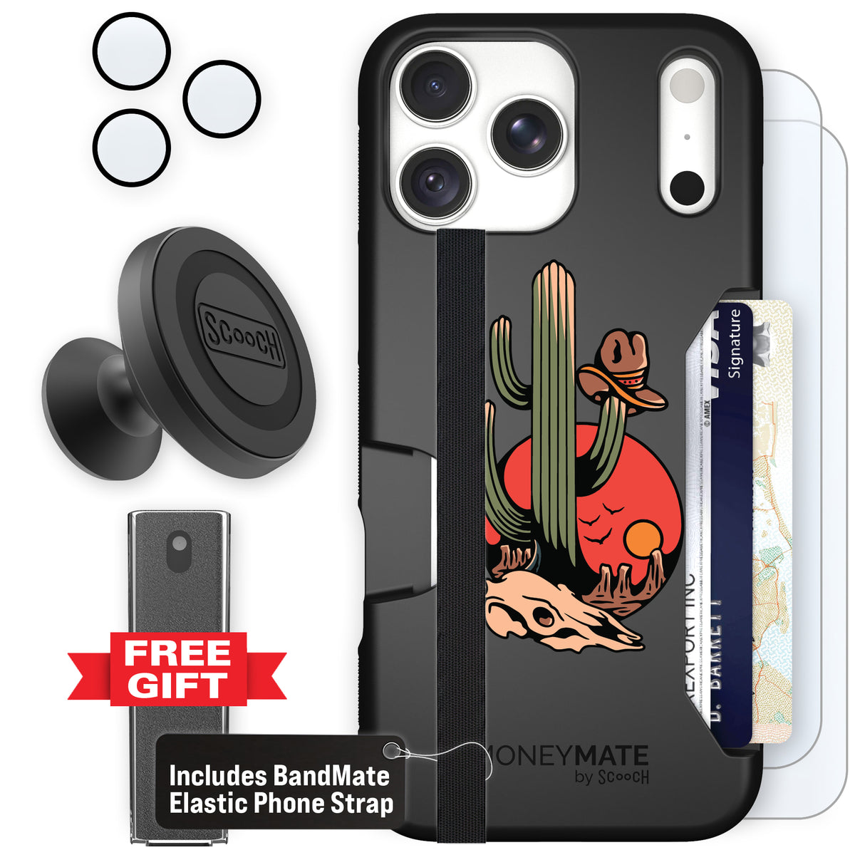 Moneymate Cactus Flash for iPhone 18 Pro Max — Defender Bundle