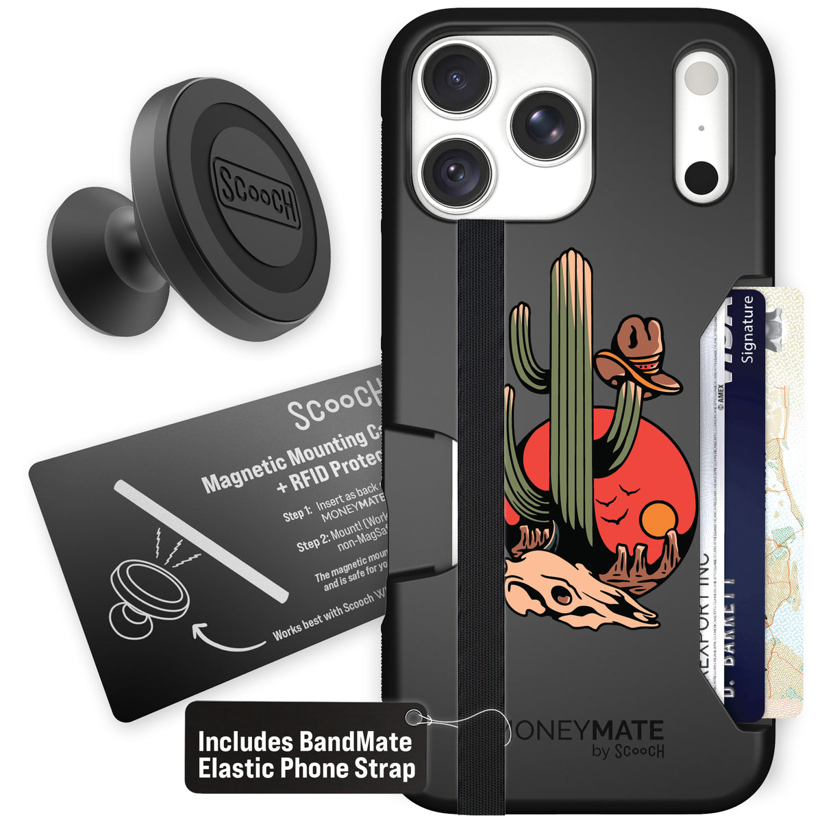 Moneymate Cactus Flash for iPhone 18 Pro Max — Starter Bundle
