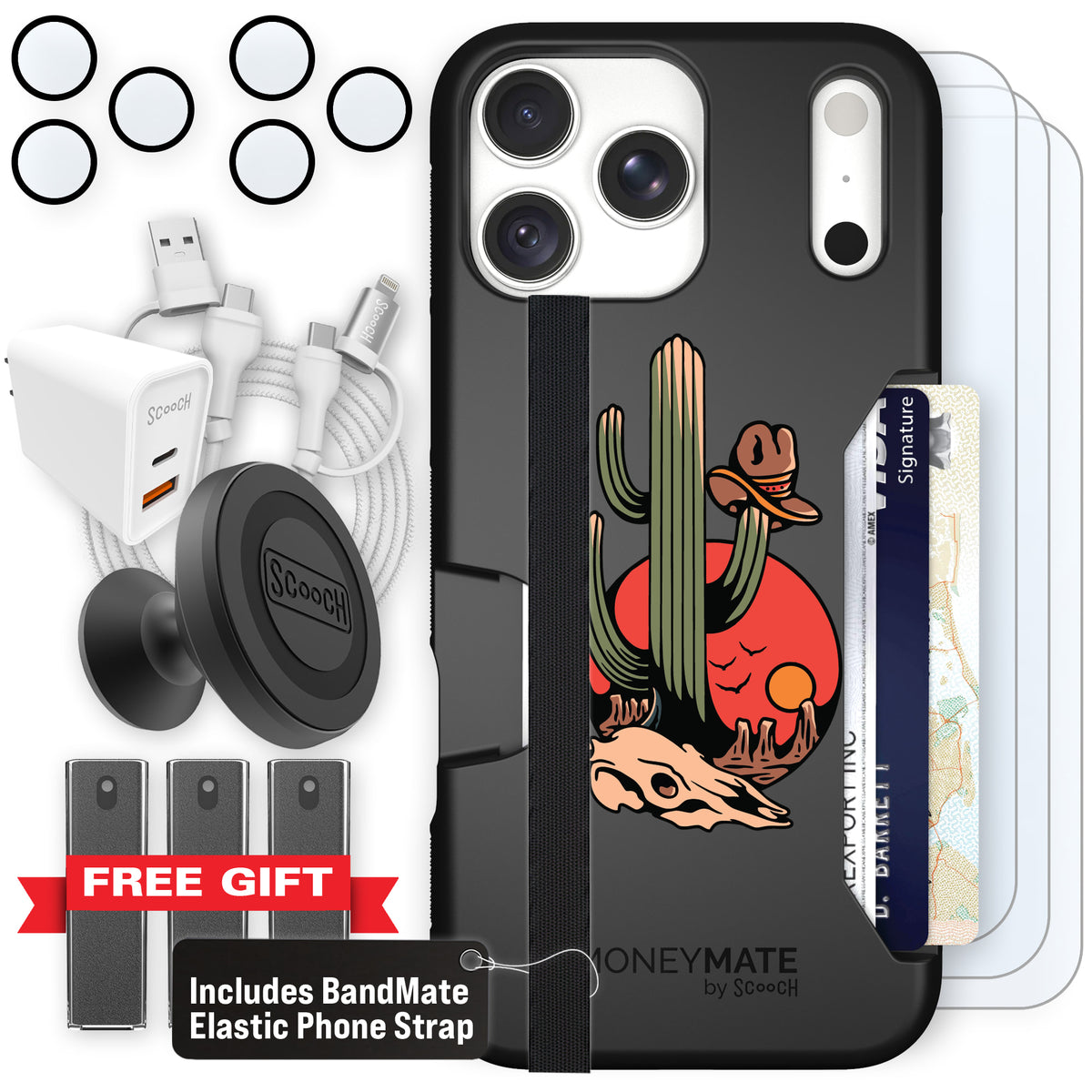 Moneymate Cactus Flash for iPhone 18 Pro Max — Ultimate Bundle