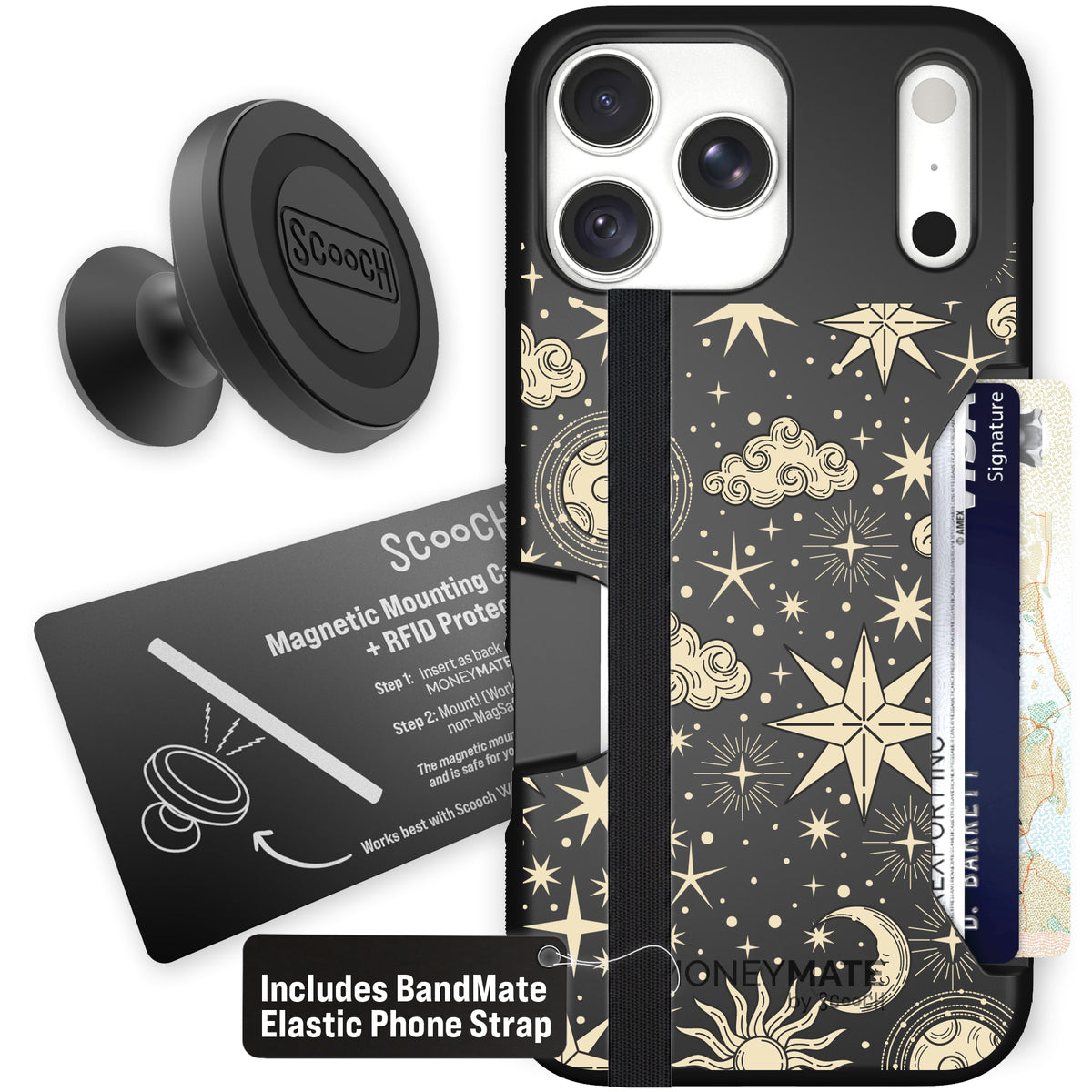 Moneymate Celestial Sleep for iPhone 18 Pro Max — Starter Bundle