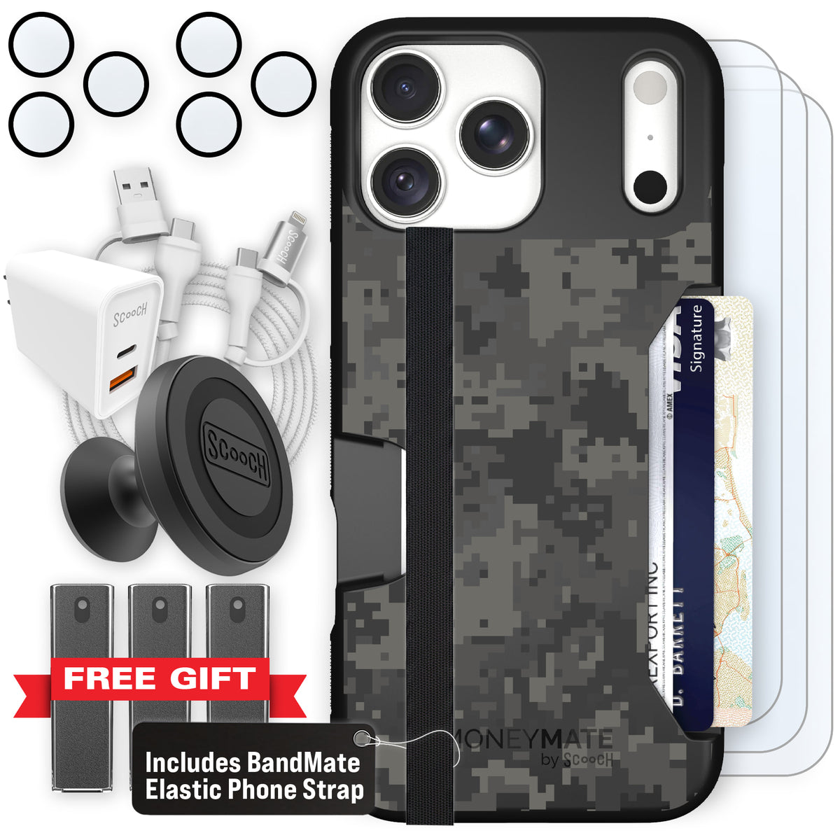 Moneymate Digi Camo for iPhone 18 Pro Max — Ultimate Bundle