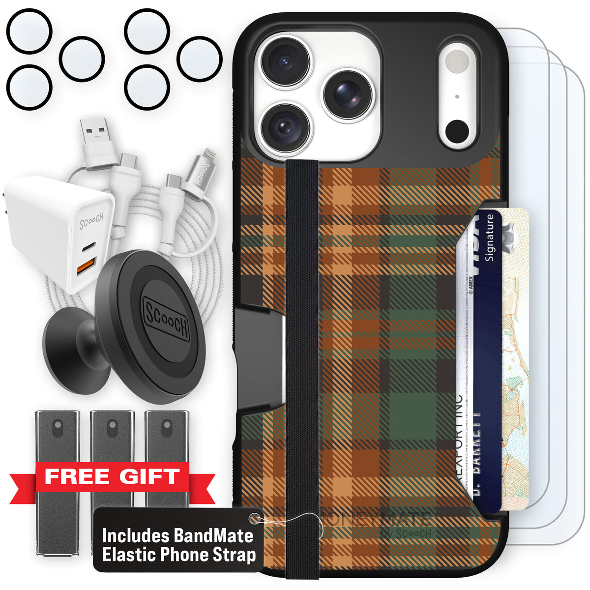 Moneymate Fall Flannel for iPhone 18 Pro Max — Ultimate Bundle