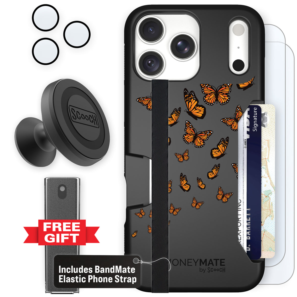Moneymate Monarch Flight for iPhone 18 Pro Max — Defender Bundle