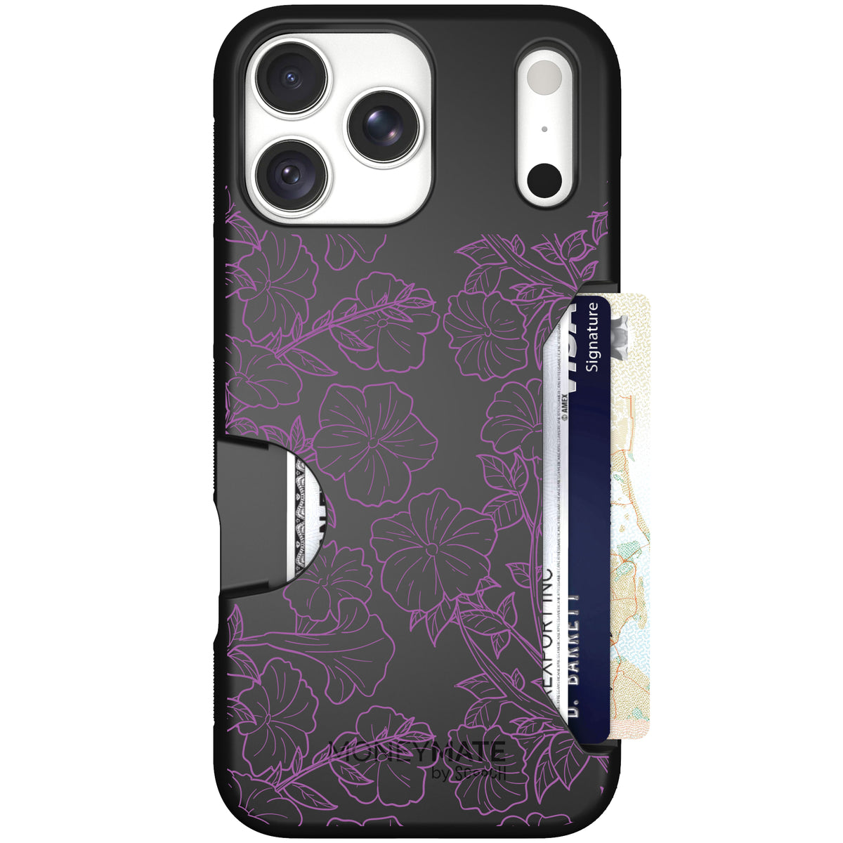 Moneymate Purple Petunias for iPhone 18 Pro Max — case