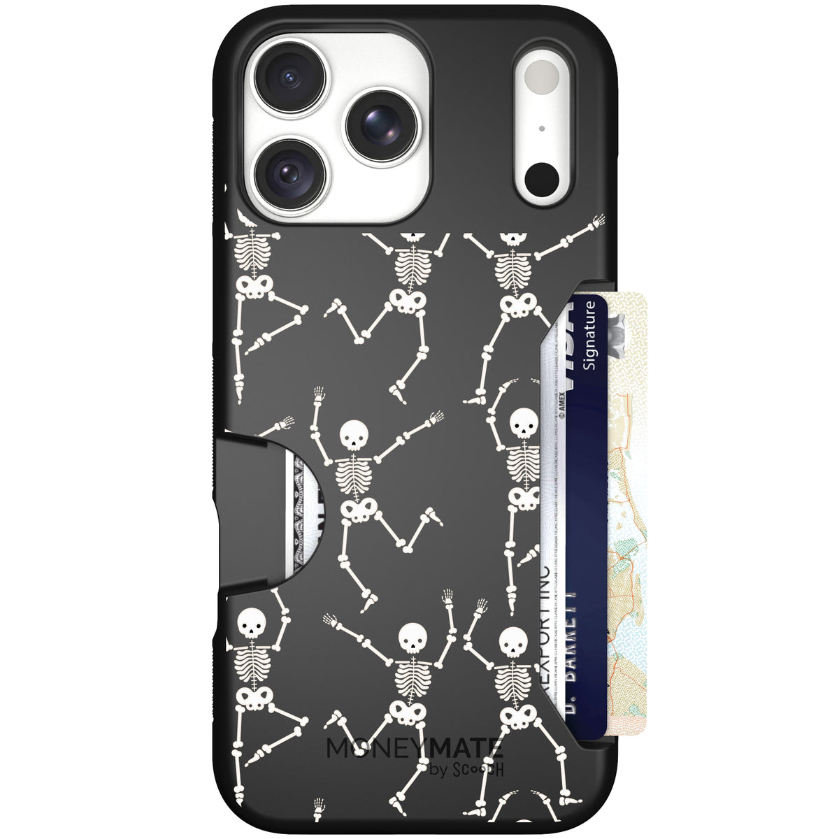 Moneymate Swinging Skeletons for iPhone 18 Pro Max — case