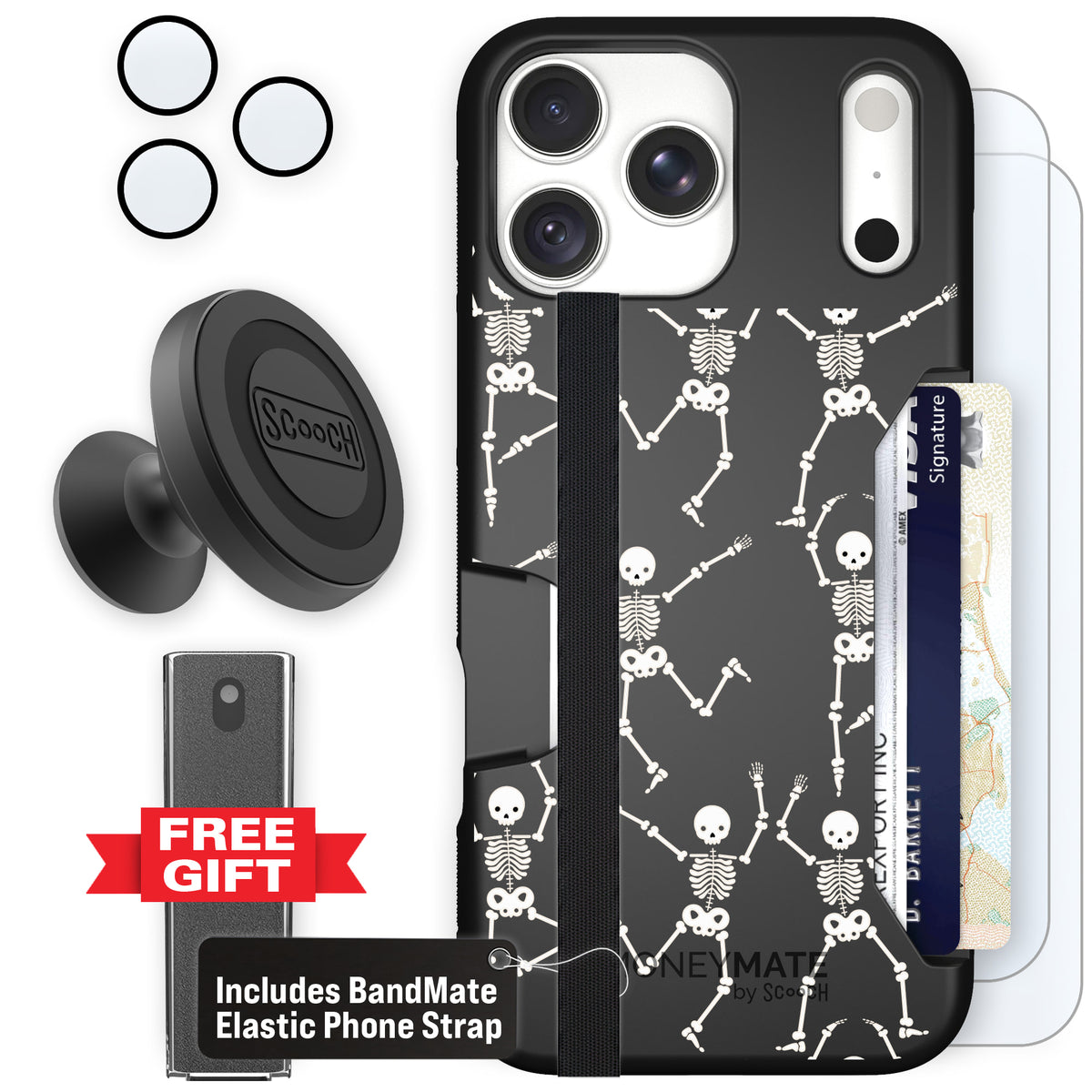 Moneymate Swinging Skeletons for iPhone 18 Pro Max — Defender Bundle