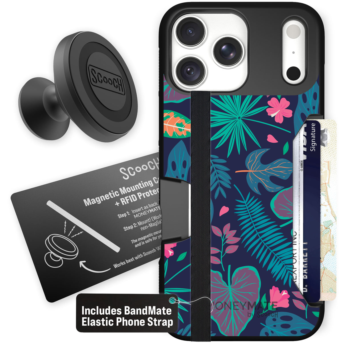 Moneymate Tropical Leaves for iPhone 18 Pro Max — Starter Bundle