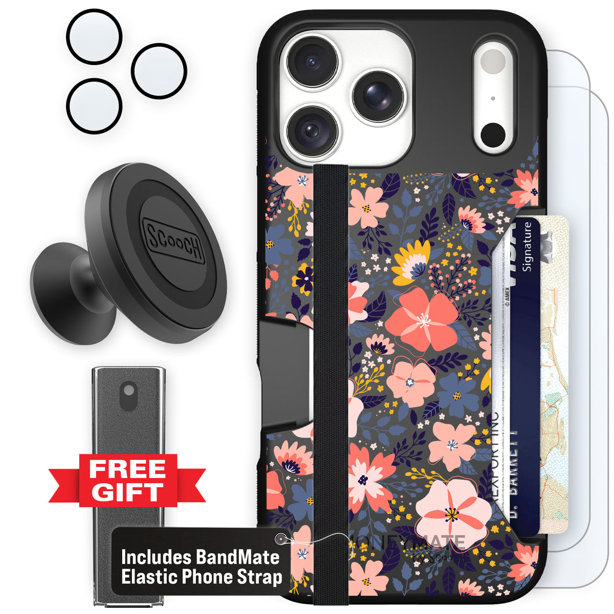 Moneymate Wildflowers for iPhone 18 Pro Max — Defender Bundle