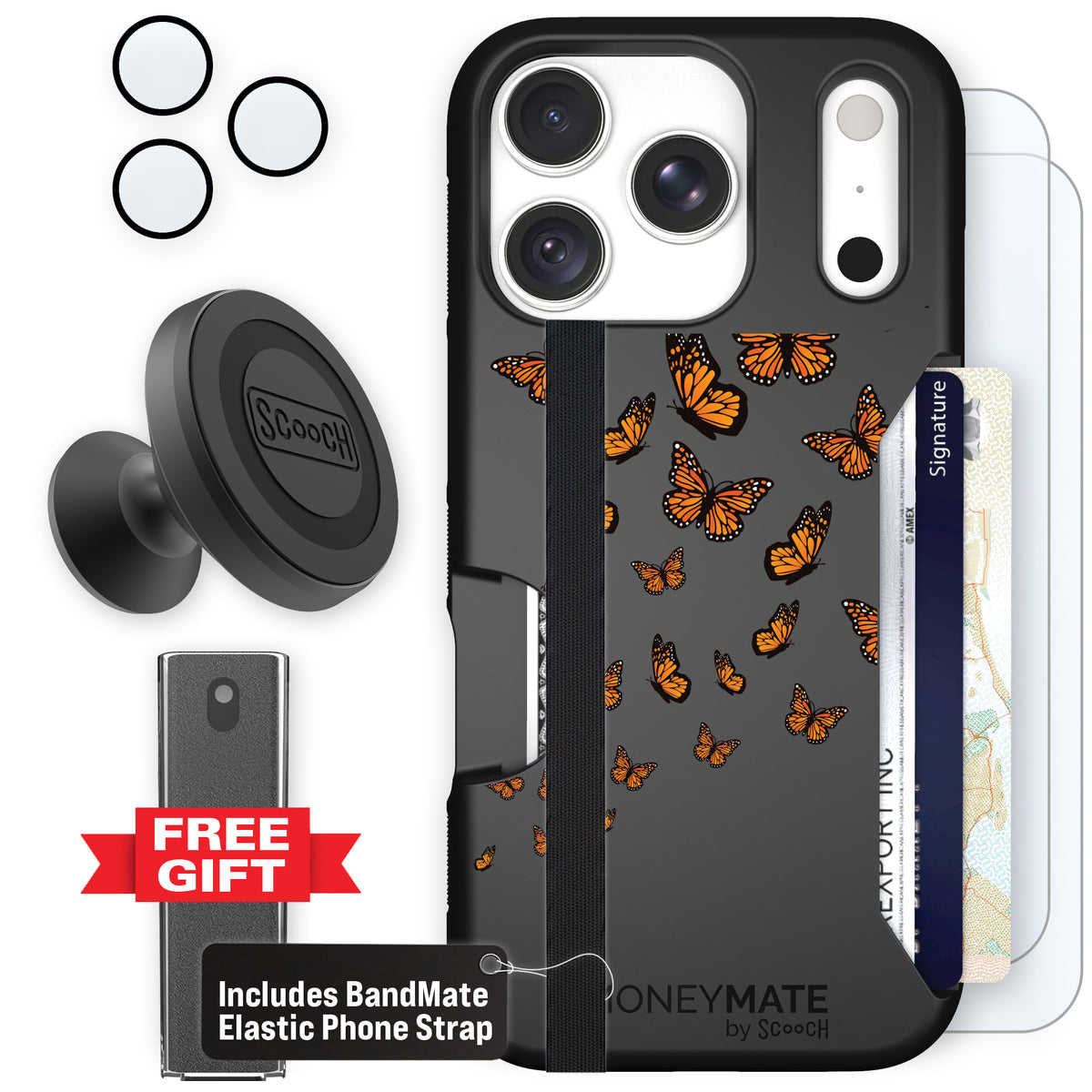 Moneymate Monarch Flight for iPhone 18 Pro — Defender Bundle