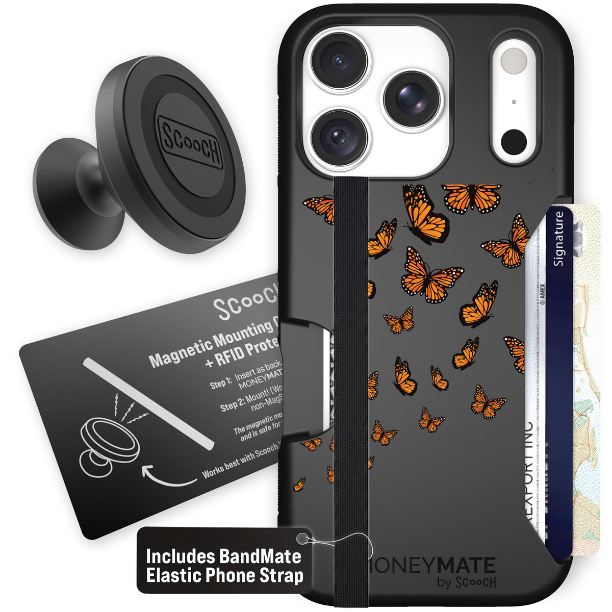 Moneymate Monarch Flight for iPhone 18 Pro — Starter Bundle