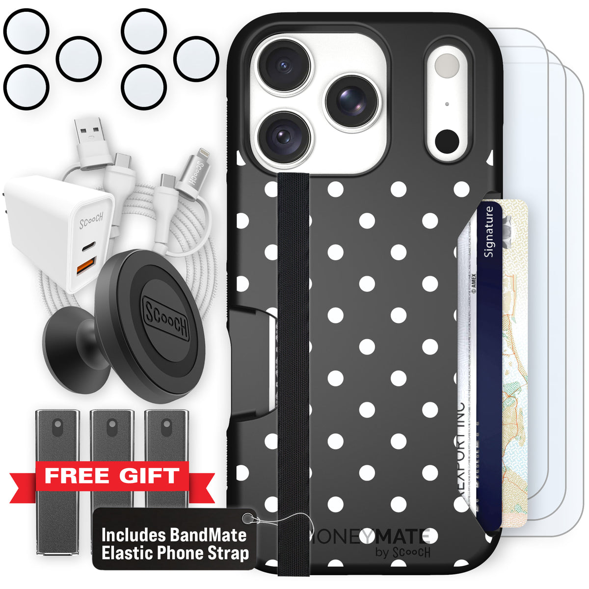 Moneymate Polka Dots for iPhone 18 Pro — Ultimate Bundle