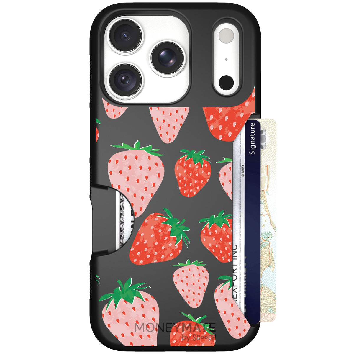 Moneymate Strawberry Fields for iPhone 18 Pro — case