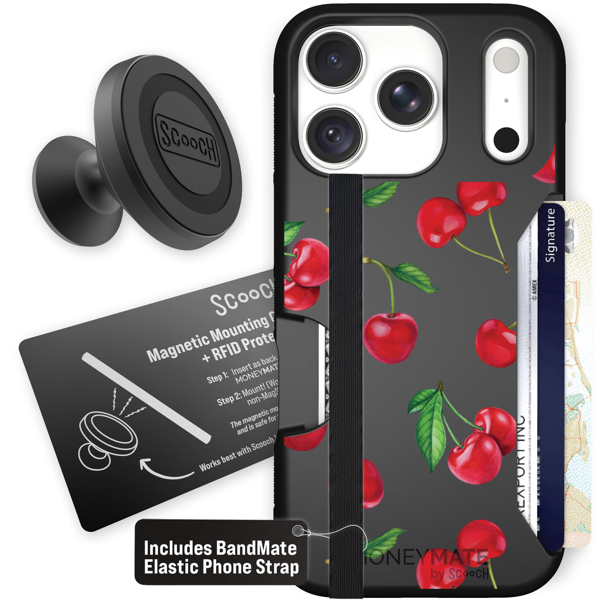 Moneymate Very Cherry for iPhone 18 Pro — Starter Bundle