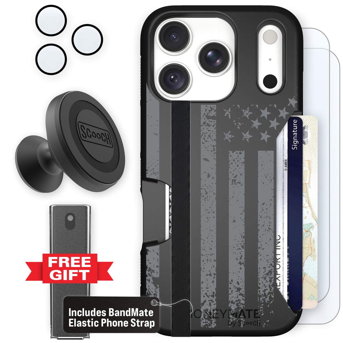 Moneymate Weathered Glory for iPhone 18 Pro — Defender Bundle