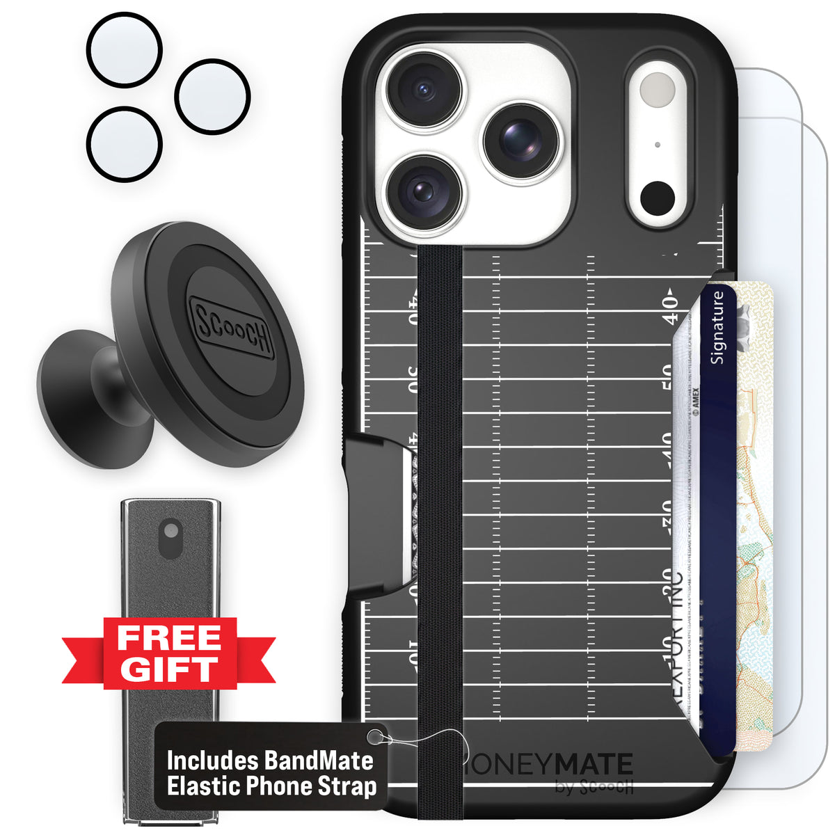 Moneymate Yard Lines for iPhone 18 Pro — Defender Bundle