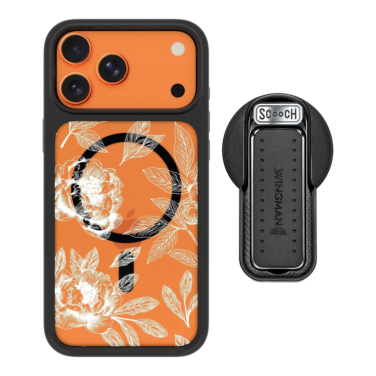 MagCase Chinoiserie for iPhone 17 Pro Max with Black Wingback for MagSafe