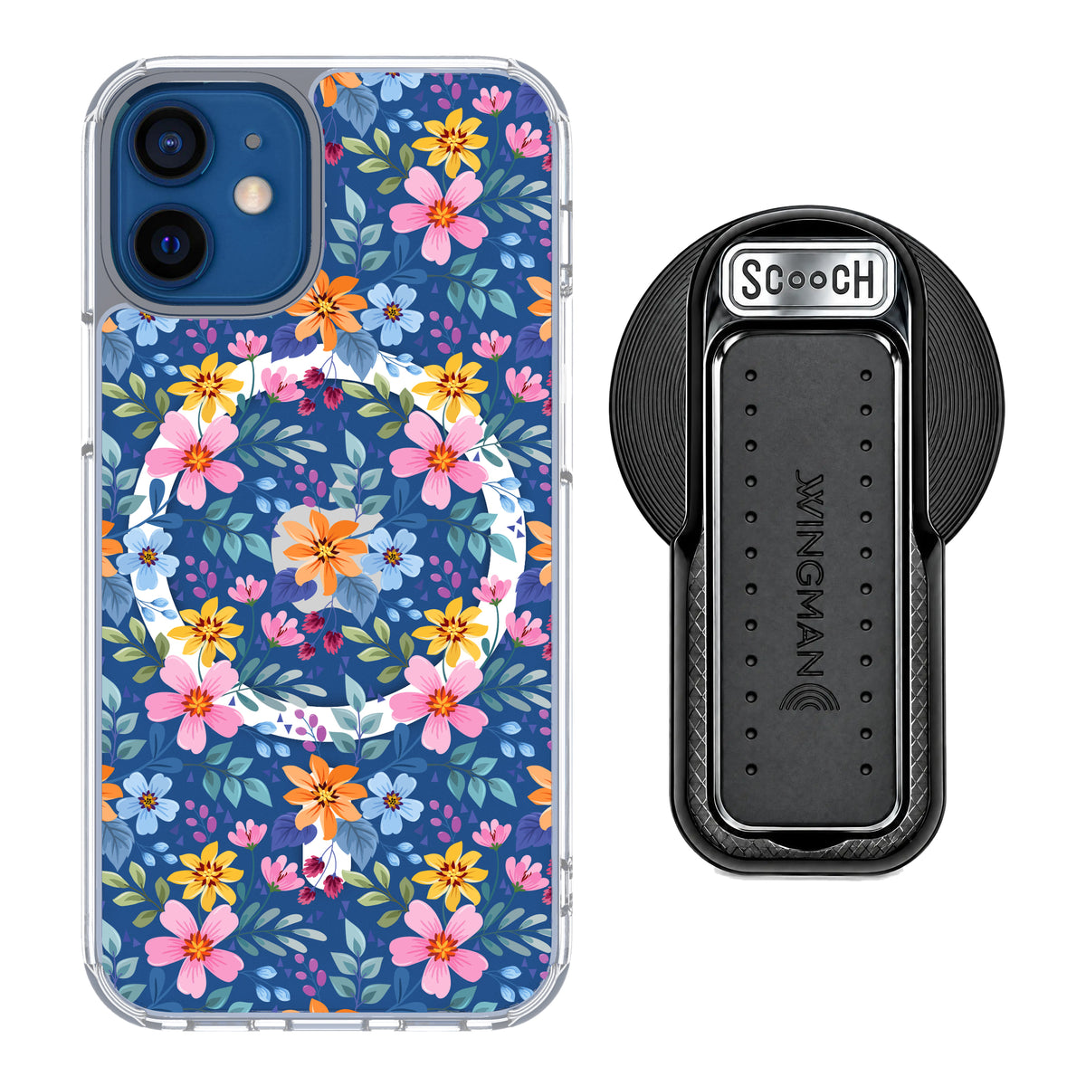 MagCase Full Bloom for iPhone 12 mini with Black Wingback for MagSafe
