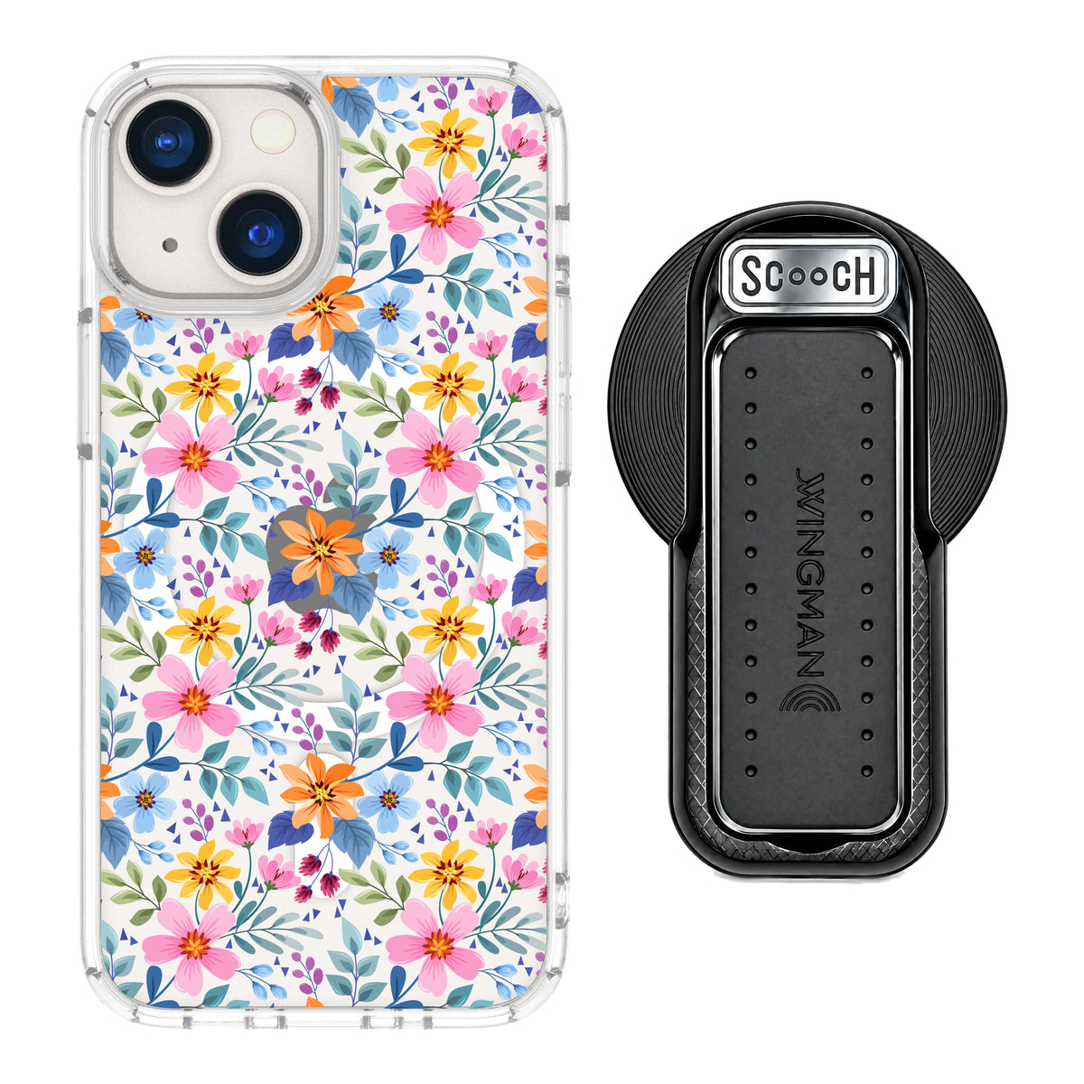 MagCase Full Bloom for iPhone 13 mini with Black Wingback for MagSafe