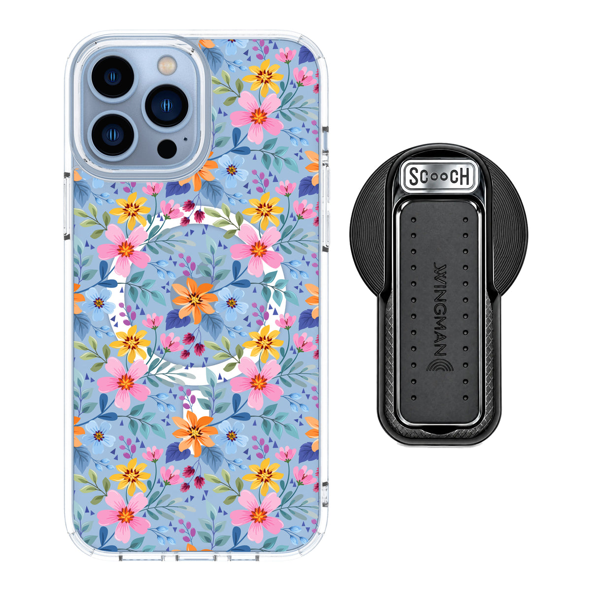 MagCase Full Bloom for iPhone 13 Pro Max with Black Wingback for MagSafe