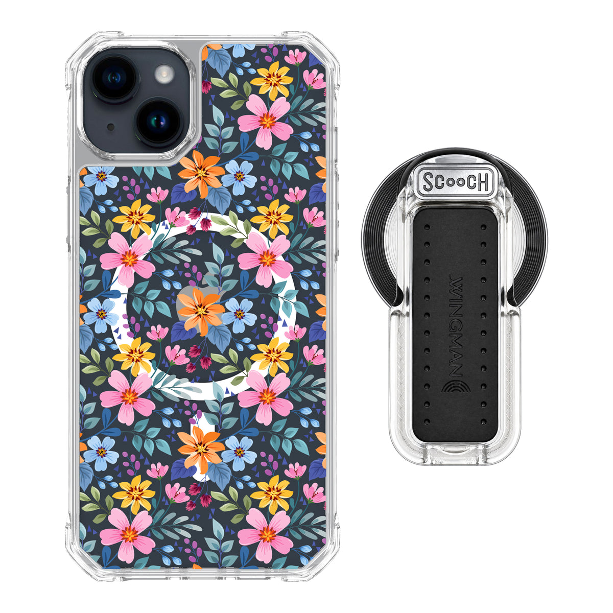 MagCase Full Bloom for iPhone 15 Plus with Clear Wingback for MagSafe