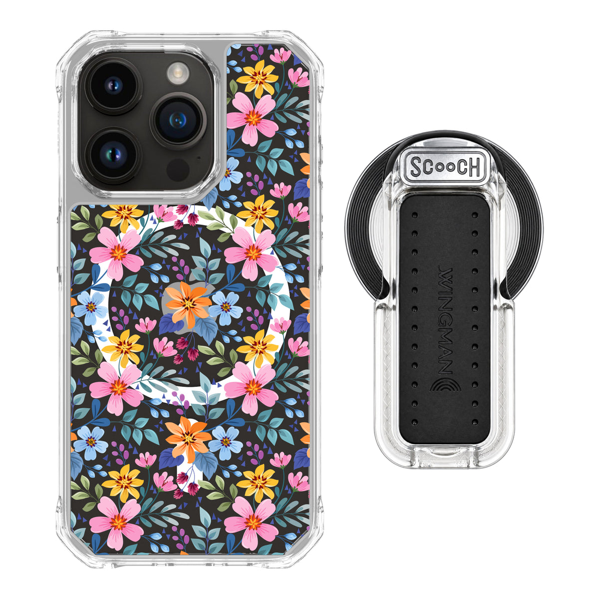 MagCase Full Bloom for iPhone 15 Pro with Clear Wingback for MagSafe