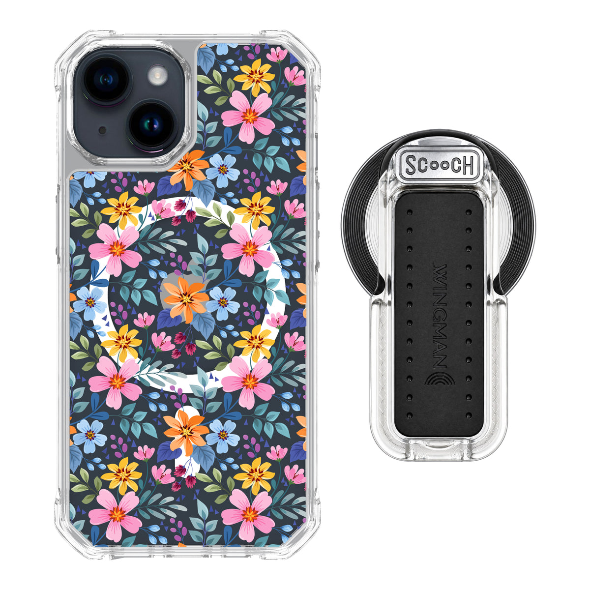MagCase Full Bloom for iPhone 15 with Clear Wingback for MagSafe