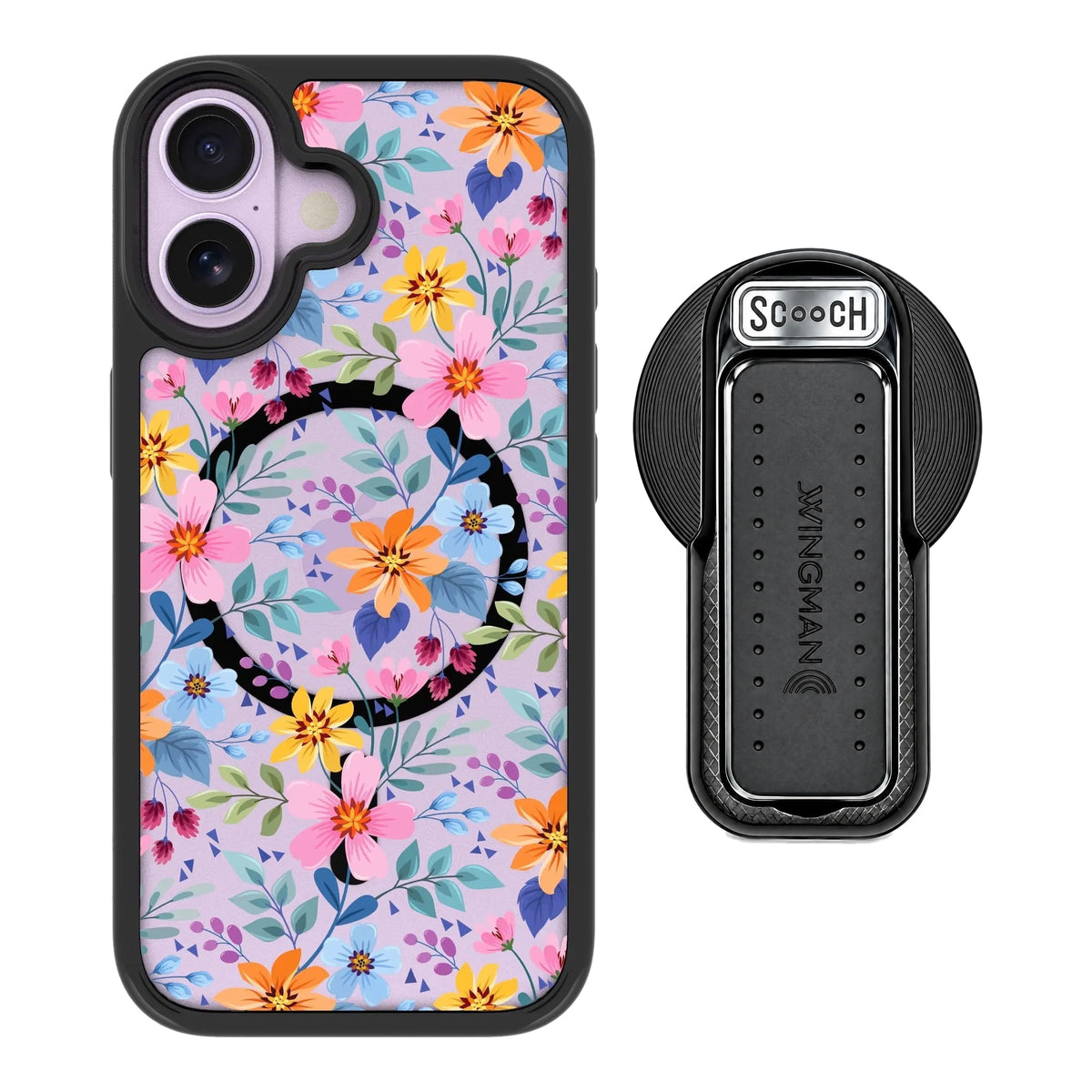 MagCase Full Bloom for iPhone 17 with Black Wingback for MagSafe