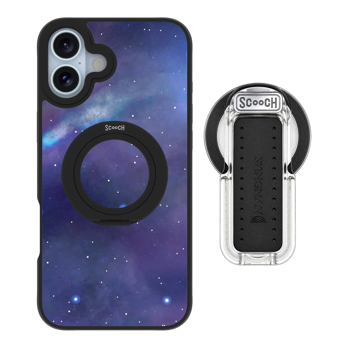 HaloCase Galaxy for iPhone 16 Plus with Clear Wingback for MagSafe