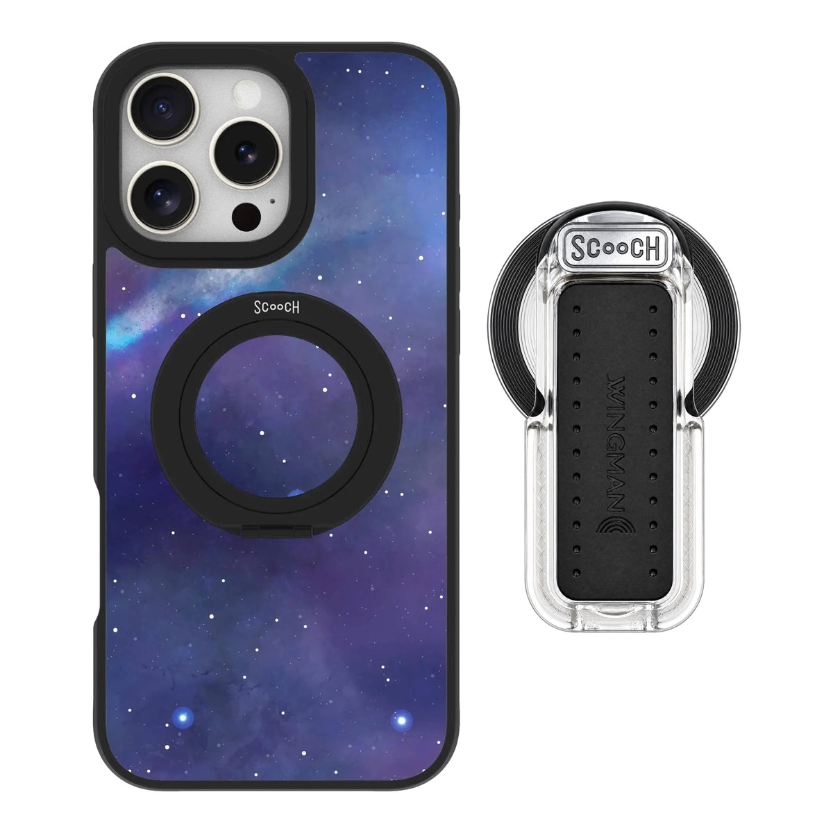 HaloCase Galaxy for iPhone 16 Pro Max with Clear Wingback for MagSafe