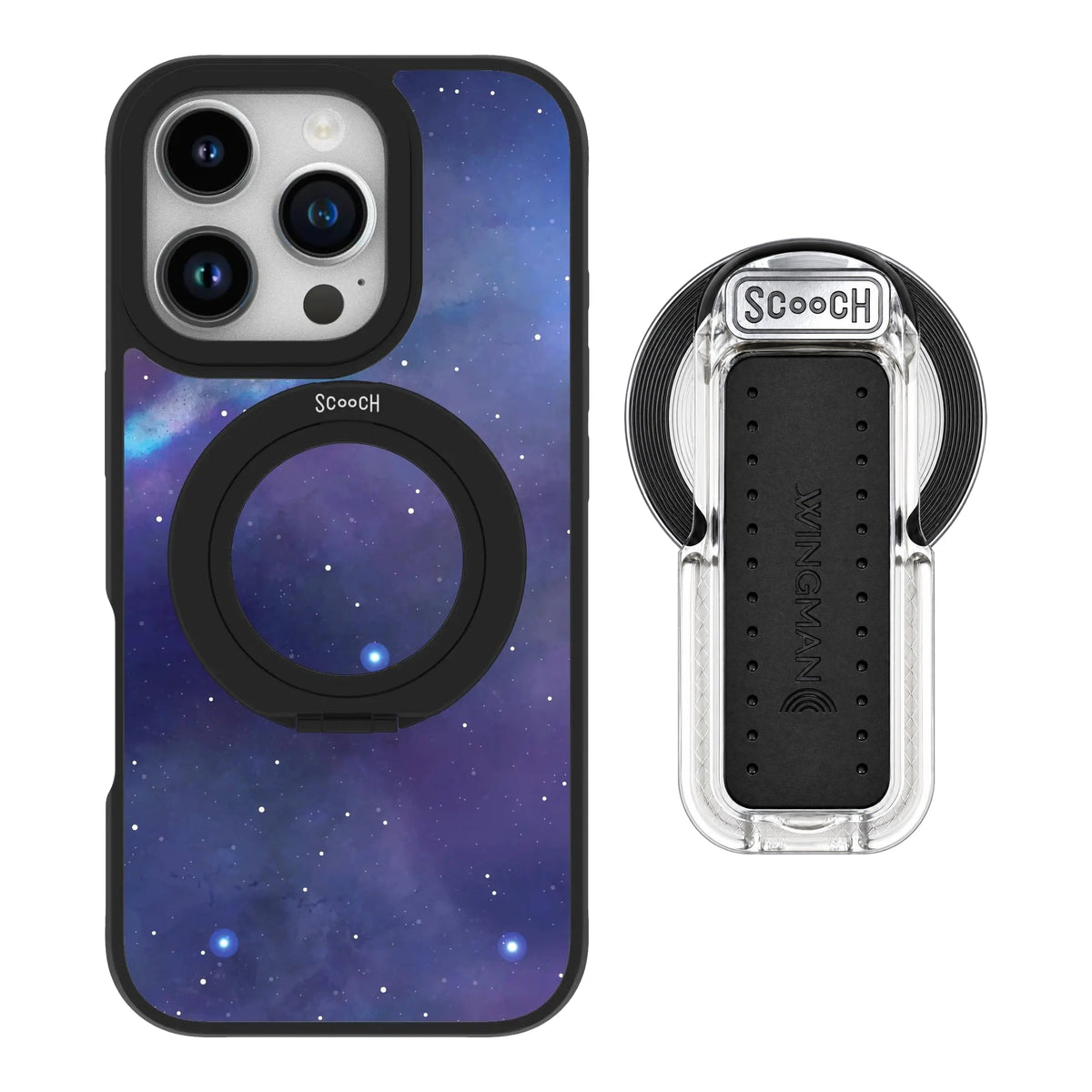 HaloCase Galaxy for iPhone 16 Pro with Clear Wingback for MagSafe