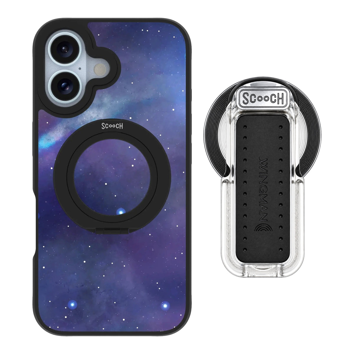 HaloCase Galaxy for iPhone 16 with Clear Wingback for MagSafe