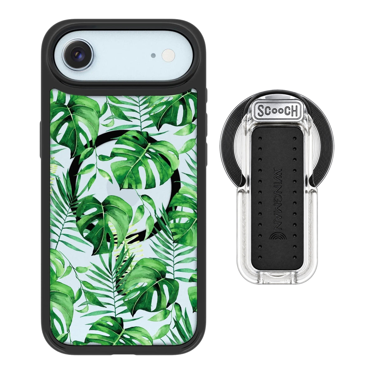MagCase Monstera for iPhone Air with Clear Wingback for MagSafe