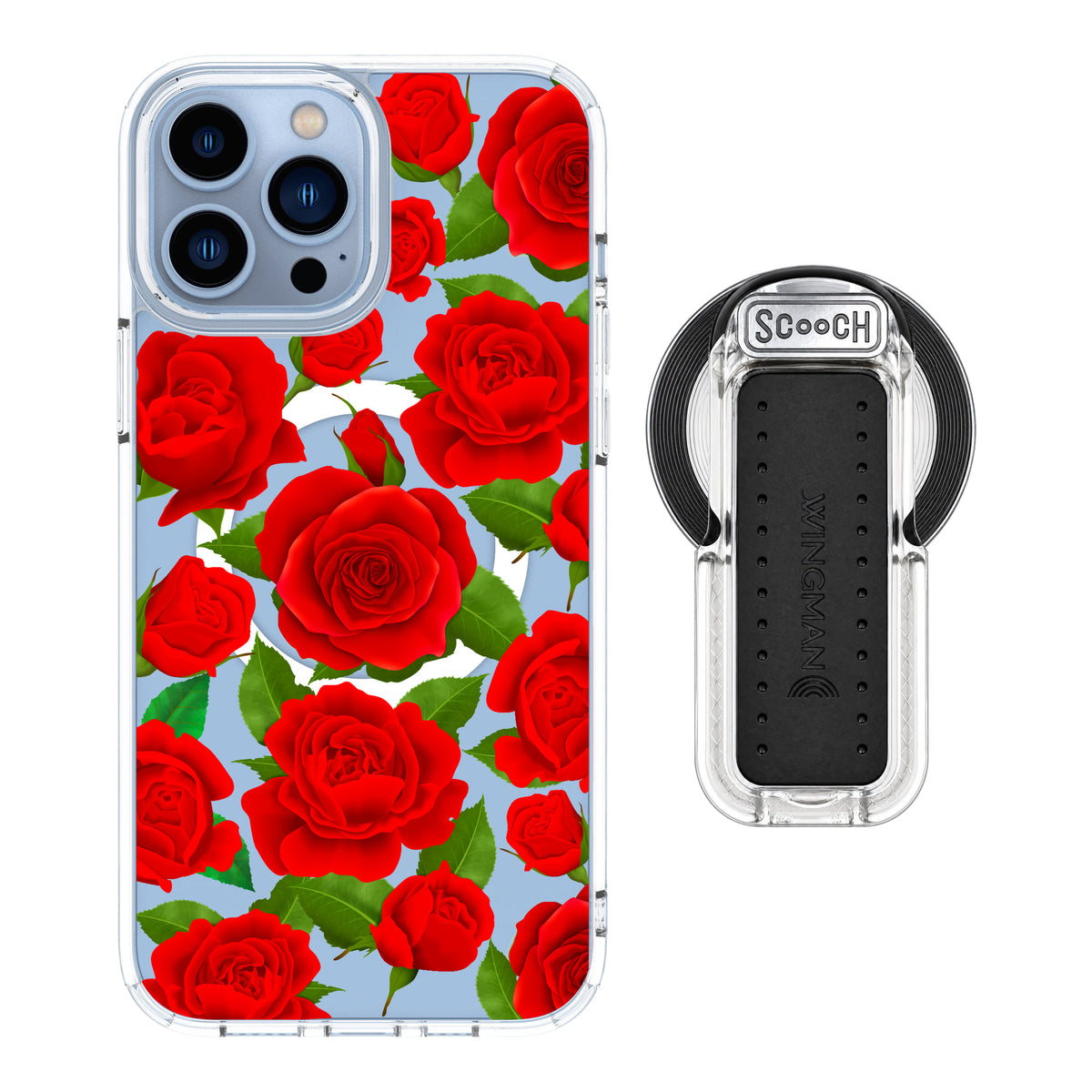 MagCase Rose Garden for iPhone 13 Pro Max with Clear Wingback for MagSafe