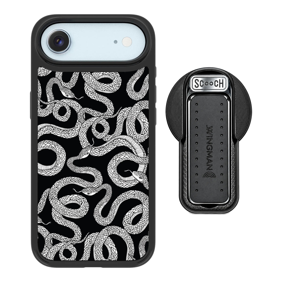 MagCase Snakes for iPhone Air with Black Wingback for MagSafe