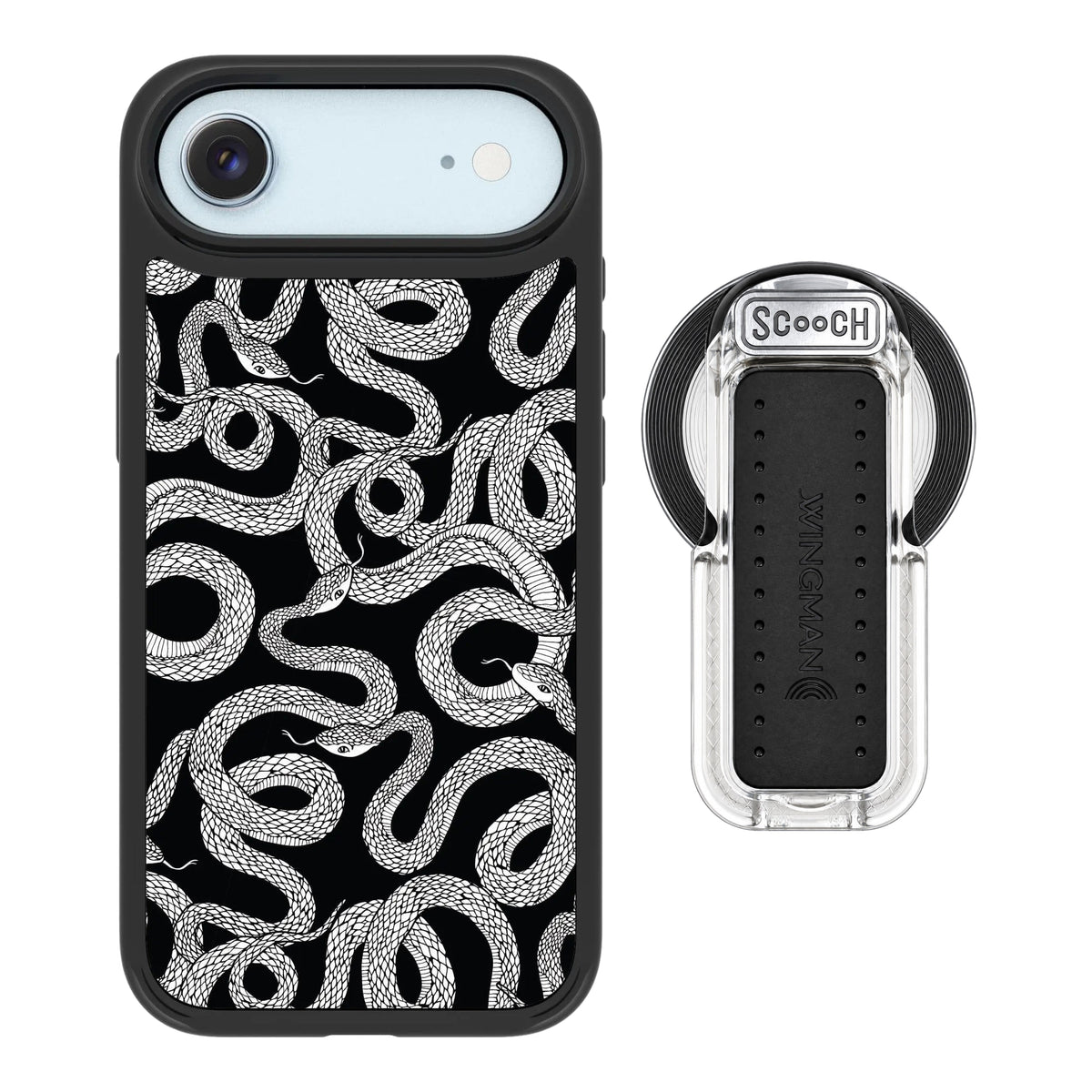 MagCase Snakes for iPhone Air with Clear Wingback for MagSafe