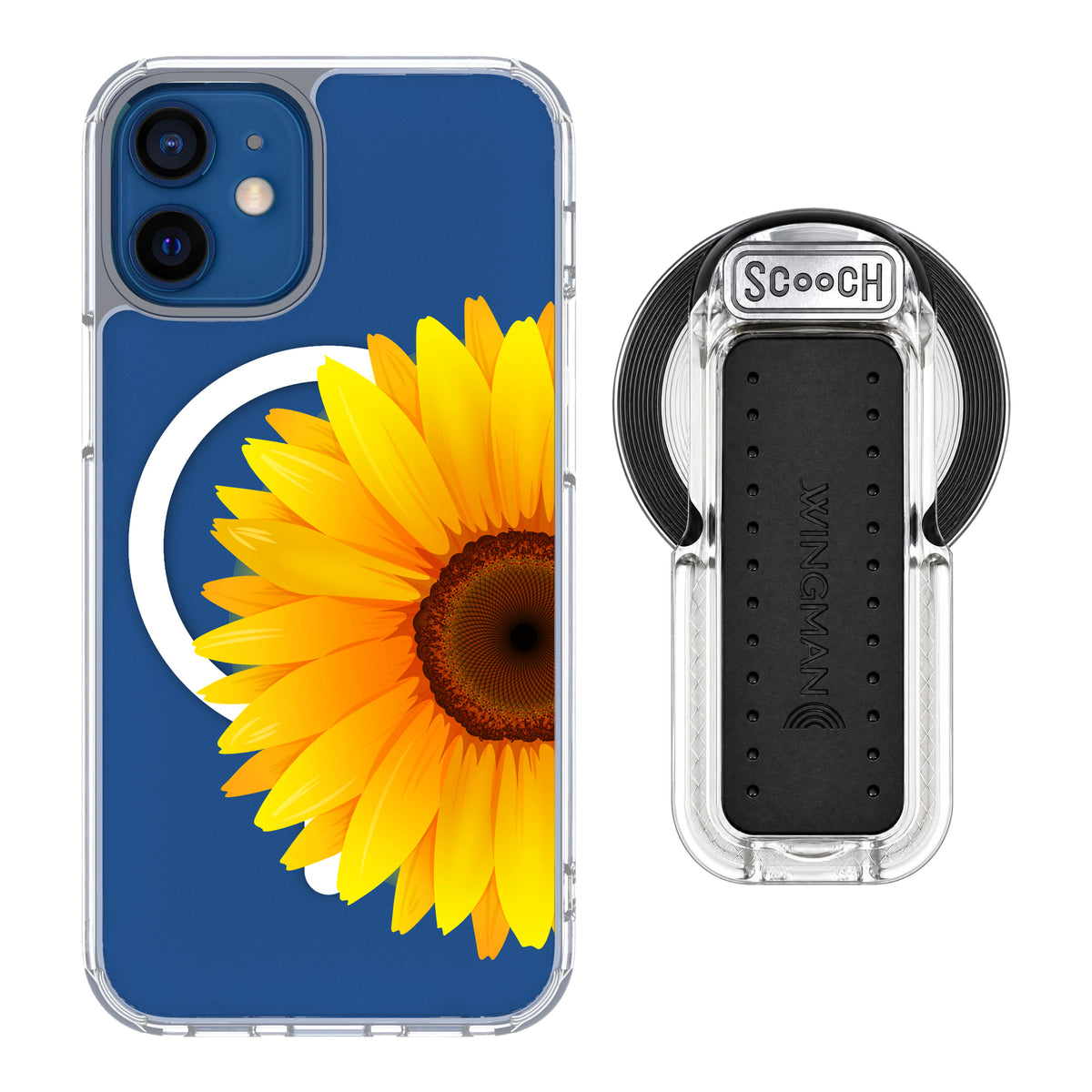 MagCase Sunflower for iPhone 12 mini with Clear Wingback for MagSafe